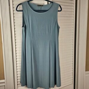 Chalet Et Ceci Womens Blue Sleeveless Dress Medium